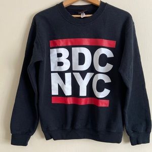 Vintage Broadway Dance Center NYC black crewneck BDCNYC Small